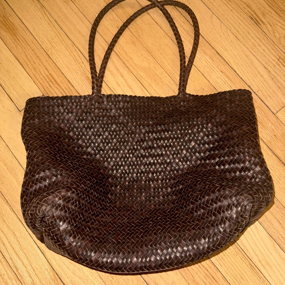 Madewell Dark Brown Woven Tote